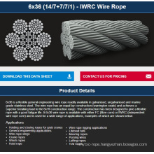 6X36 (14/7+7/7/1) - IWRC Wire Rope